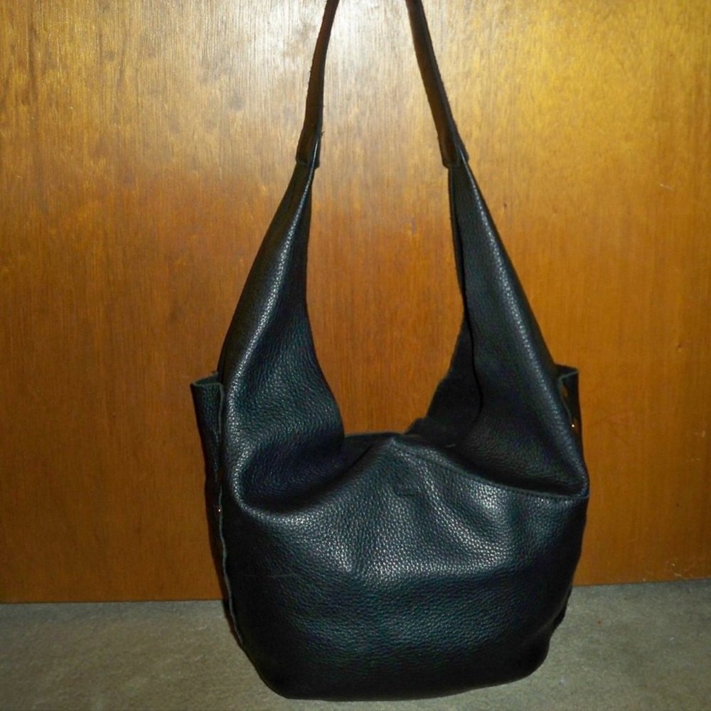 Hammitt Black Leather Hobo Bag